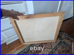 Vintage 1967 Original Folk Art Painting The Busy Life by C. A. Brown