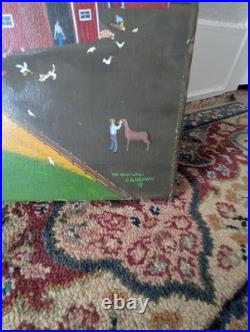 Vintage 1967 Original Folk Art Painting The Busy Life by C. A. Brown