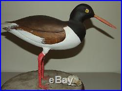 Vintage 1988 Hand Carved American Folk Art Painted DUCK DECOY with Rotating Base