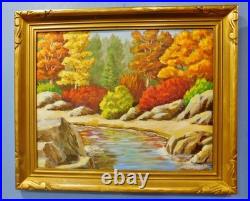 Vintage Carved Gilt Corner Newcomb Macklin style frame fits 16 x 20 painting