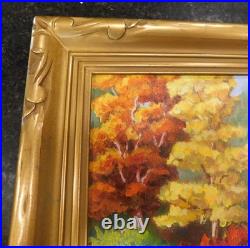 Vintage Carved Gilt Corner Newcomb Macklin style frame fits 16 x 20 painting