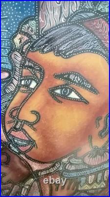 Vintage Collectible Original Painting Signed by John B. Mainga 1954-2000 Framed