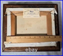 Vintage Folk Art Oil Painting Signed R Lyuins Church Landscape 8x10 Original