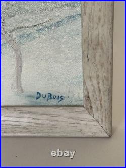 Vintage Folk Art Painting Of Winter Wonderland Snow Scene Chillicothe Ohio