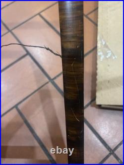 Vintage Folk Art Primitive Oil On Canvas Painting Man/Boy & Dog Detached Frame