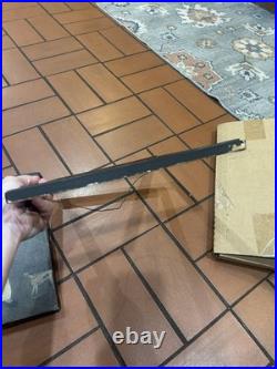 Vintage Folk Art Primitive Oil On Canvas Painting Man/Boy & Dog Detached Frame