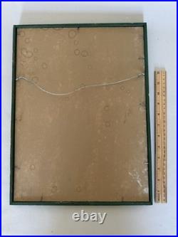 Vintage Folk Art Winter Snow Scene Of Cabin In The Woods Oil Painting Gem