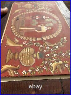 Vintage Greek Folk Art Signed Painting On Board Chiotikos Panokaselos Mapia B