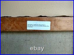 Vintage HOWARD SPINDLER Folk Art Oil Painting on Canvas. Quiet Landing