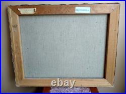Vintage HOWARD SPINDLER Folk Art Oil Painting on Canvas. Quiet Landing