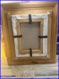 Vintage J. Roybal Signed Framed Hand-Painted Folk Art Canvas Musical Children