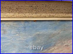 Vintage Norway Elida Jorde Kristiansen Signed Oil Painting Mountain Landscape