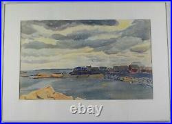 Vintage Original Watercolor Cohasset Spring'49 by Jeffries Wyman Listed