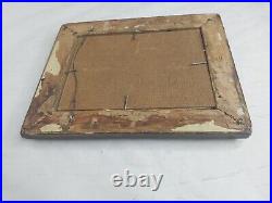 Vintage Painting Oil Texture One Of A Kind Boy Vintage Frame Rare Find