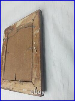 Vintage Painting Oil Texture One Of A Kind Boy Vintage Frame Rare Find