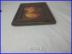 Vintage Painting Oil Texture One Of A Kind Boy Vintage Frame Rare Find