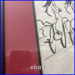 Vintage Signed Minimalist Folk Art Painting