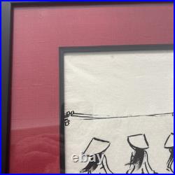 Vintage Signed Minimalist Folk Art Painting