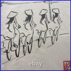 Vintage Signed Minimalist Folk Art Painting