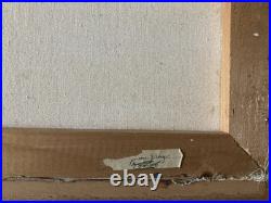 Vintage Signed Oil Painting Still Life Crockery Stoneware STUDY IN GRAY Framed