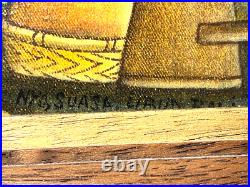 Vintage Suasa Original Balinese Ubud Oil on Canvas Signed and Framed 31 x 23