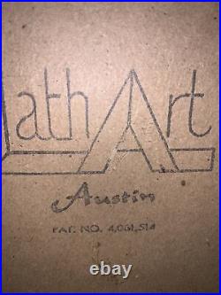 Vintage Theodore DeGroot Wood Lath Art Rustic Artist Signed