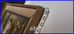 Vintage Theodore Degroot Lath Art Farm Wood Mosaic 37x25 Signed Folk Vintage Theodore Degroot Lath Art Farm Wood Mosaic 37x25 Signed Folk
