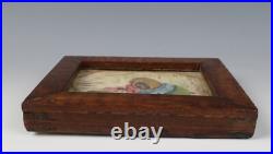 Vintage Theorem Painting by Betty Kinley Oil on Velvet Beatrix Potter Folk Art