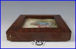 Vintage Theorem Painting by Betty Kinley Oil on Velvet Beatrix Potter Folk Art