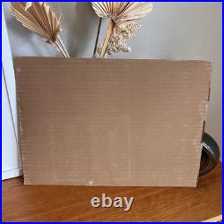 Vintage Watercolor Guard House Fort Jay Harbor Scene New York Painting Folk Art