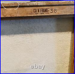 Vintage folk art household surrealism Signed By The Artist Randall Raley 1981