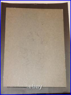 Vtg 9x12 Moonlight Folk Art Countryside Landscape Rustic Oil Painting Signed