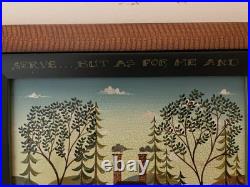 Vtg Folk Art Painting On Board D. Masters Kriebel Signed House Dogs Joshua 2415 Vtg Folk Art Painting On Board D. Masters Kriebel Signed House Dogs Joshua 2415