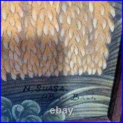 Vtg Suasa Lg Painting Ubid Bali Tropical Farm Mountain READ 40LOCAL PICKUP ONLY