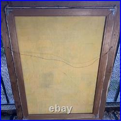 Vtg Suasa Lg Painting Ubid Bali Tropical Farm Mountain READ 40LOCAL PICKUP ONLY