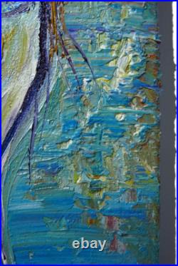 Woman Portrait Oil? Painting Girl? Realism Art? Signed Vintage Original Realist? Pop