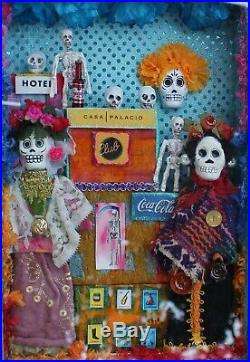 XL Day of the Dead Retablo Shadow Box Handmade & Hand Painted Mexican Folk Art